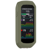 EIDERWOOD Garmin Edge 1050 Silikone Cykel Computer Cover - Mørkegrøn