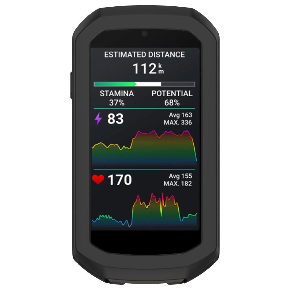 EIDERWOOD Garmin Edge 1050 Silikone Cykel Computer Cover - Sort