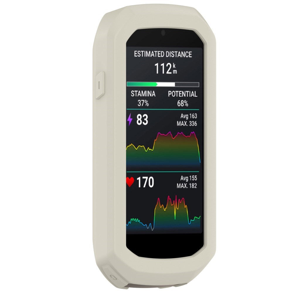 EIDERWOOD Garmin Edge 1050 Silikone Cykel Computer Cover - Beige