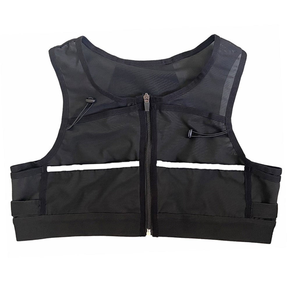 Refleksvest m. Lommer - Str. Medium - Sort