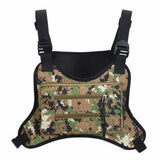 Outdoor Polyester Vest med Lommer - Army