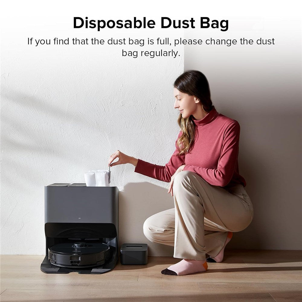 Støvsugerpose til Roborock Q5 Pro / Q7 Max / Q8 Max / Q8 Max+ - Hvid