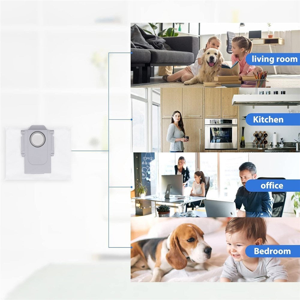 Støvsugerpose til Roborock Q5 Pro / Q7 Max / Q8 Max / Q8 Max+ - Hvid