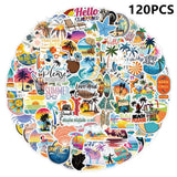 Klistermærker - Sommertema - 120 stk.