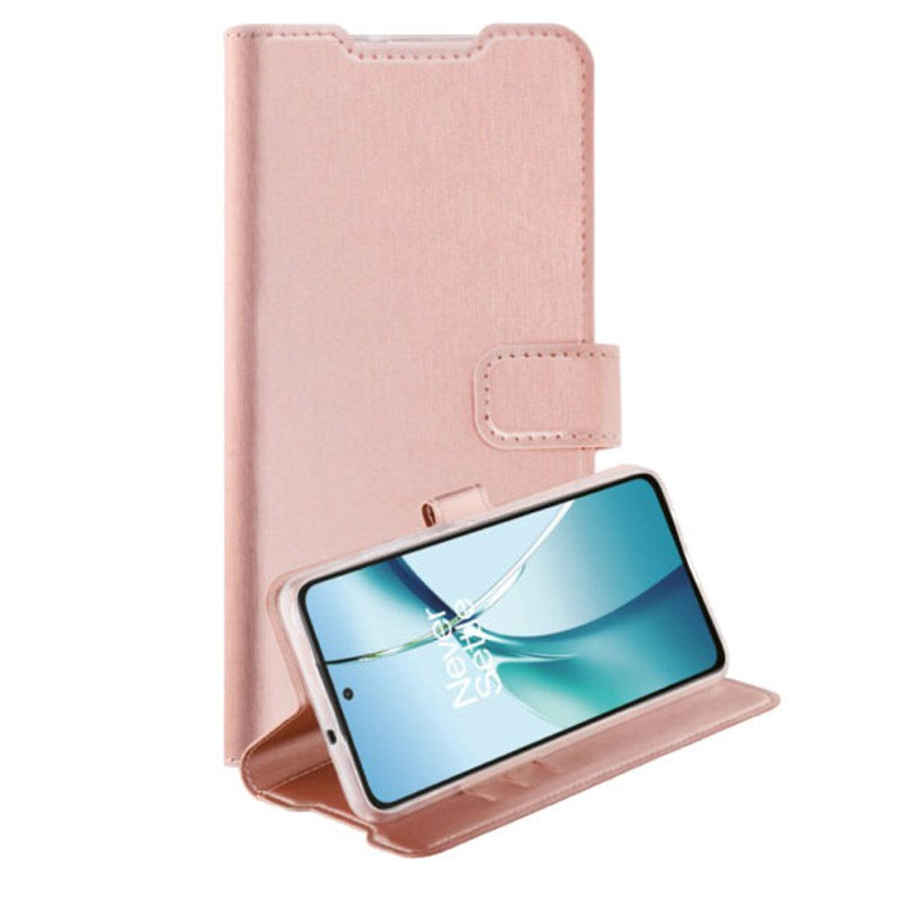 Vivanco Classic Wallet Flip Cover m. Pung - OnePlus Nord CE4 Lite - Lyserød