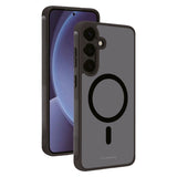 Vivanco Samsung Galaxy S25+ (Plus) Cover – Mag Pro - Gennemsigtig/Sort