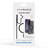 Vivanco Samsung Galaxy S25+ (Plus) Cover – Mag Pro - Gennemsigtig/Sort