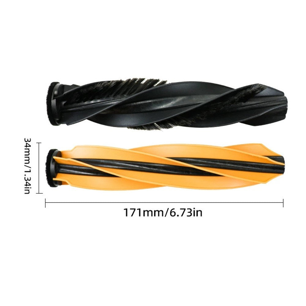 1 par Støvsugerbørster til Dreame X50 Ultra Robotstøvsuger - Orange + Sort