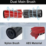 Støvsugerbørste til Roborock G20S Ultra / G30 / Saros 10 / Saros 10R Robotstøvsuger (Hovedbørste) - Rød + Sort