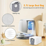 Støvsugerpose til Roborock S7 / S7 MaxV Ultra / S8 / Q7 Max+ / Qrevo S / Saros 10 / Saros 10R / Saros Z70 - Grå