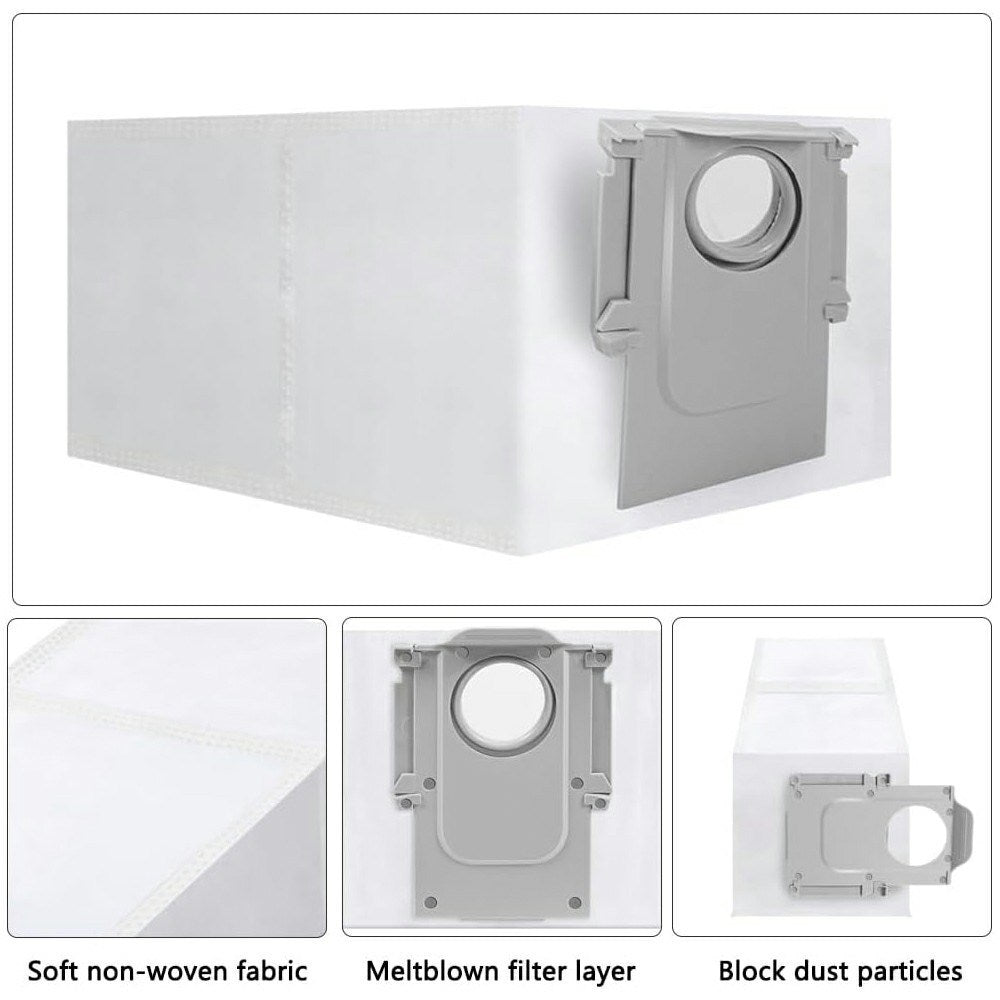Støvsugerpose til Roborock S7 / S7 MaxV Ultra / S8 / Q7 Max+ / Qrevo S / Saros 10 / Saros 10R / Saros Z70 - Grå