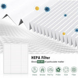 Støvsugerfilter til Robotstøvsuger Xiaomi Robot Vacuum E10 / iRobot Roomba Combo 105 - Hvid