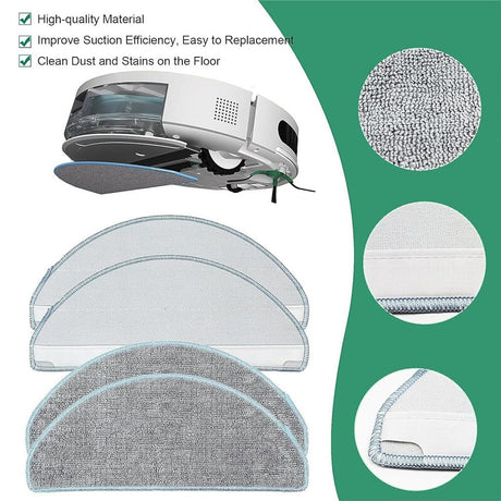 Moppeklud til Robotstøvsuger Xiaomi Robot Vacuum E10 / iRobot Roomba Combo 105 - Grå