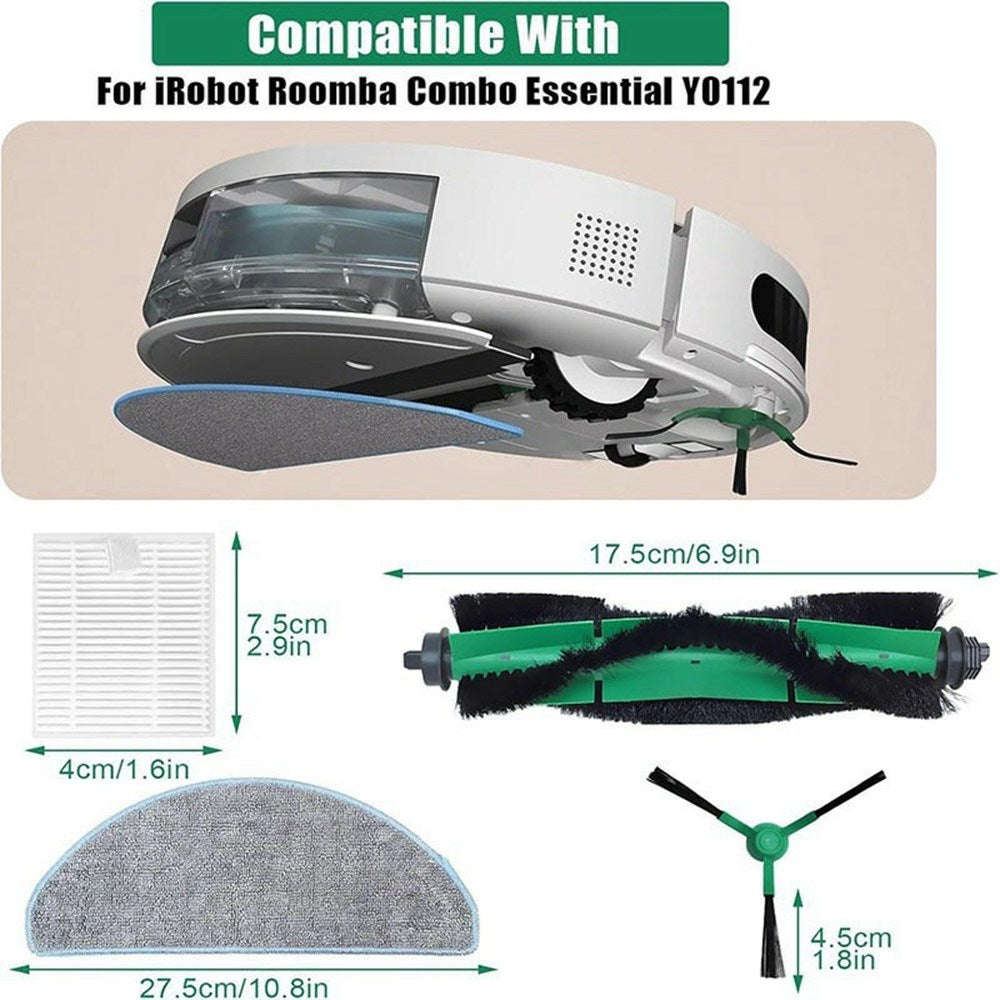 Moppeklud til Robotstøvsuger Xiaomi Robot Vacuum E10 / iRobot Roomba Combo 105 - Grå