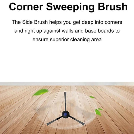 Støvsugerbørste til Ecovacs Deebot N20 / N20 Plus / N20 Pro Plus / N30 Pro Omni Robotstøvsuger - Sort