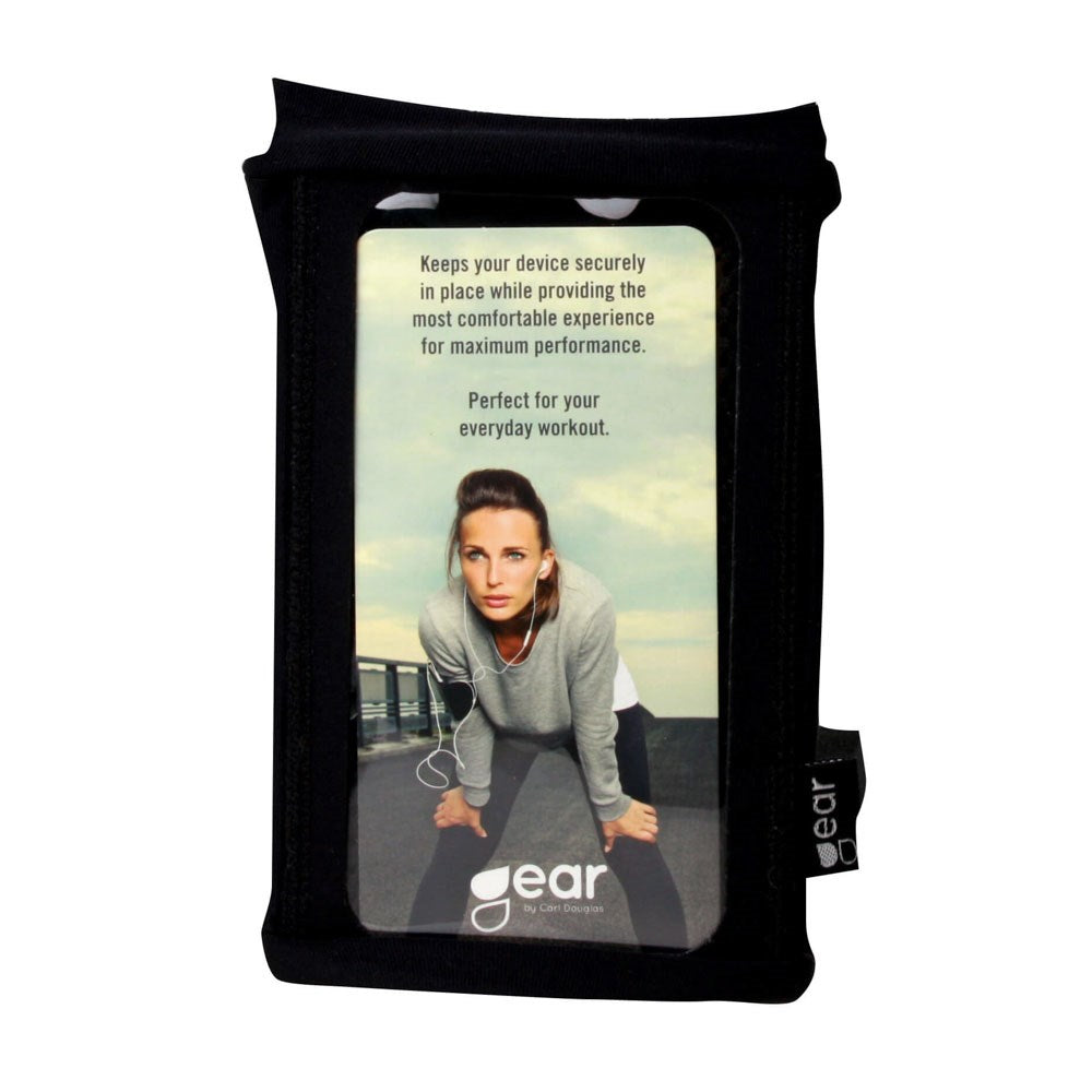 GEAR Universal Sportsarmbånd til Telefon (Maks. Mobil: 60 x 120mm) - L / XL - Sort