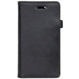 Buffalo - iPhone 6 Plus / 6s Plus - 2-i-1 Ægte Læder Flip Cover - Sort