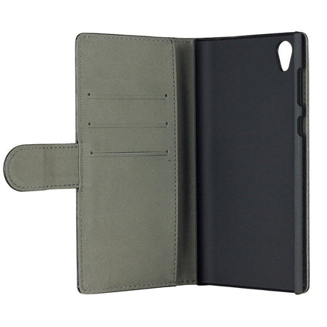 Sony Xperia L1 GEAR Læder Etui m. Pung Sort