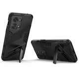 OnePlus Nord 2T (5G) Hybrid Håndværker Bagside Cover m. Kickstand - Sort