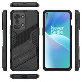 OnePlus Nord 2T (5G) Hybrid Håndværker Bagside Cover m. Kickstand - Sort