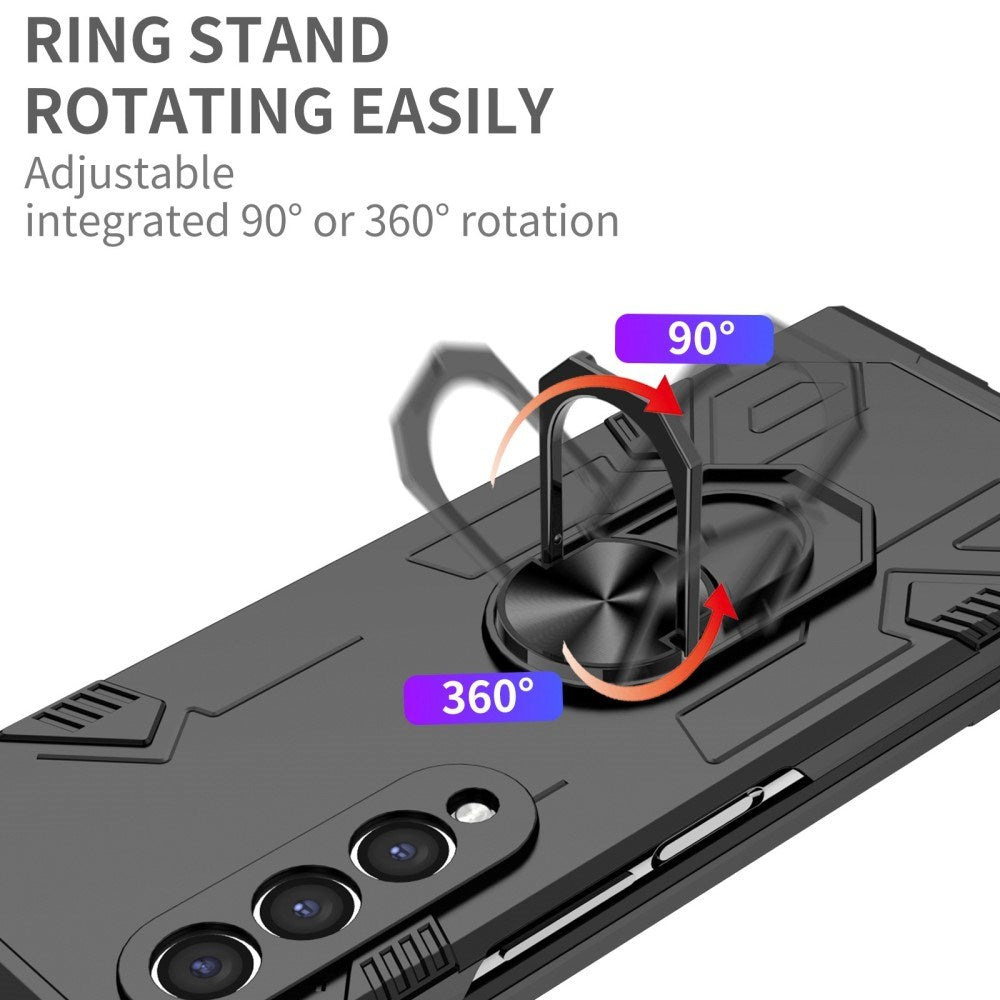 EIDERWOOD Samsung Galaxy Z Fold4 (5G) Håndværker Bagside Cover m. Kickstand - Sort