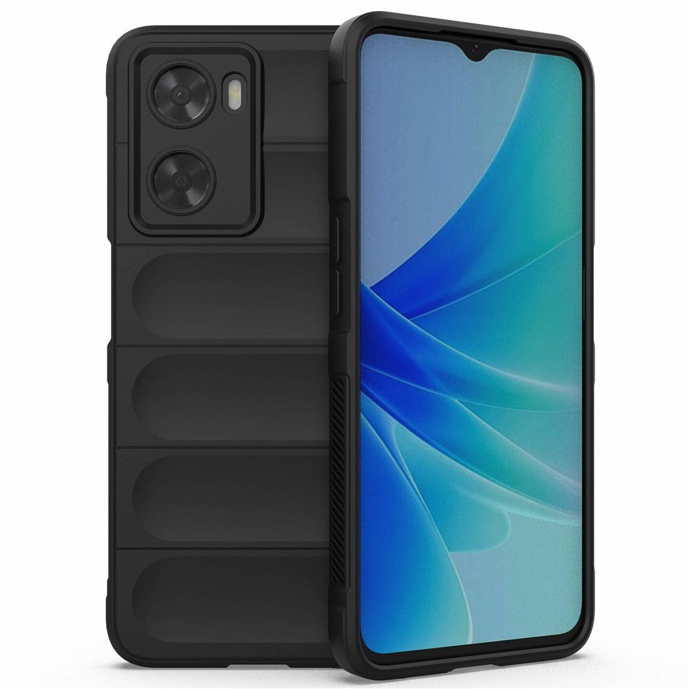 OPPO A57 / A57s EIDERWOOD Fleksibelt Plastik Bagside Cover - Sort