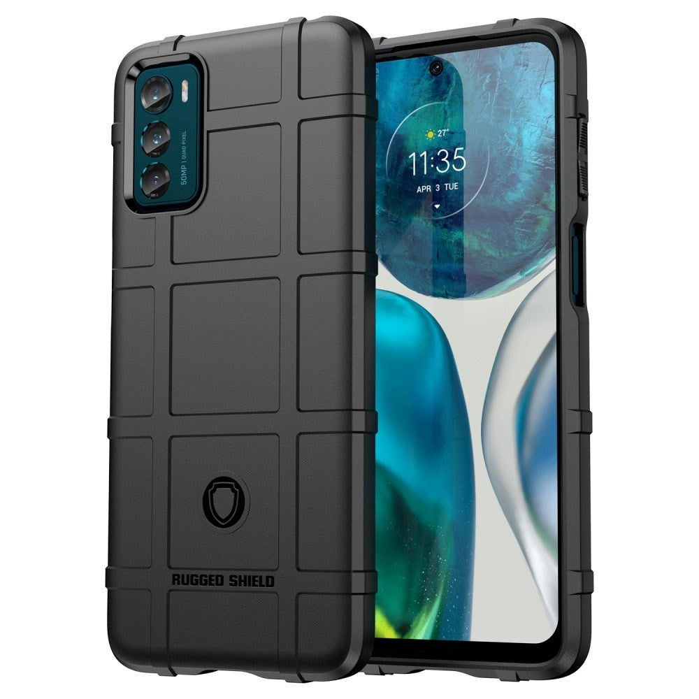 Motorola Moto G42 Rugged Shield Series Håndværker Bagside Cover - Sort