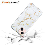 EIDERWOOD iPhone 13 Mini Fleksibelt Bagside Cover Marmor Mønster - Hvid