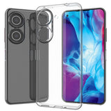 Asus Zenfone 9 Fleksibelt Plastik Bagside Cover - Gennemsigtig