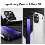 iPhone 14 Pro Stødsikker Håndværker Bagside Cover - Hvid