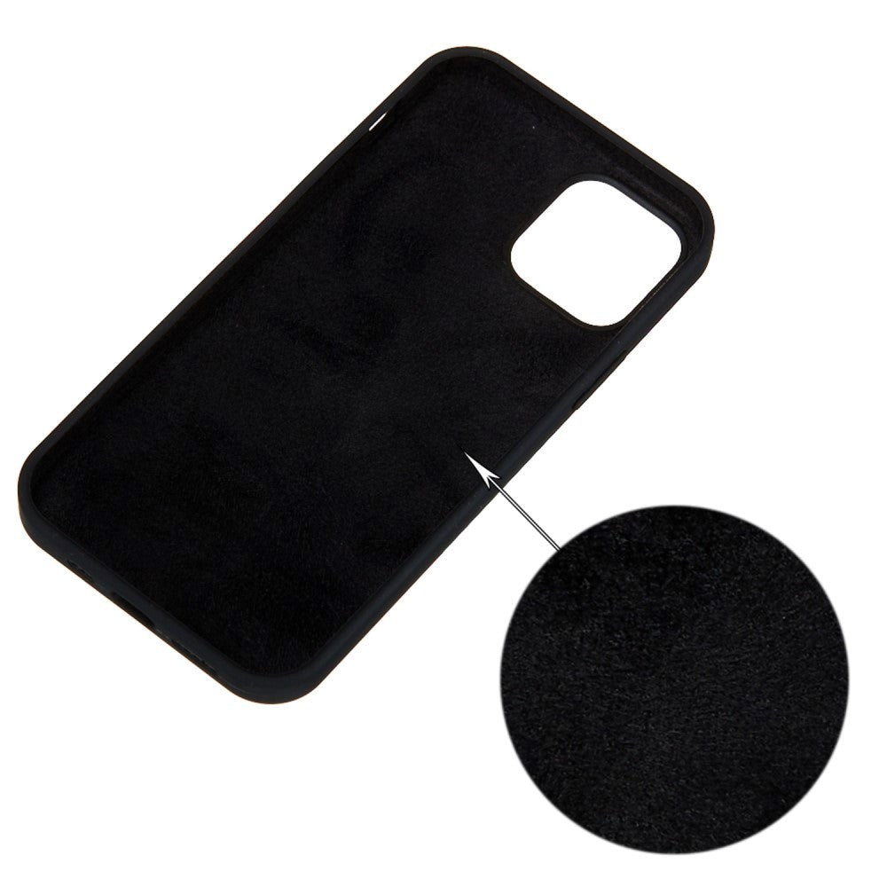iPhone 14 Silikone Bagside Cover - Sort