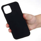 iPhone 14 Silikone Bagside Cover - Sort