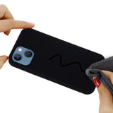 iPhone 14 Silikone Bagside Cover - Sort