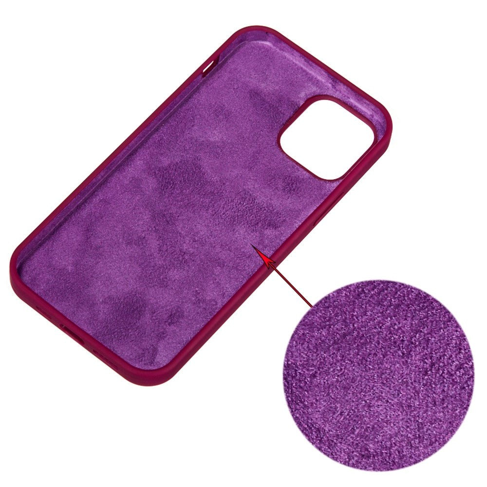 iPhone 14 Pro Max Silikone Bagside Cover - Vin Rød