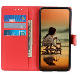 Samsung Galaxy M13 Litchi Læder Flip Cover m. Pung - Rød