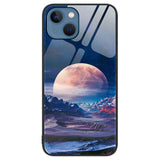 iPhone 14 Plus Cover m. Glasbagside - Hvid Planet