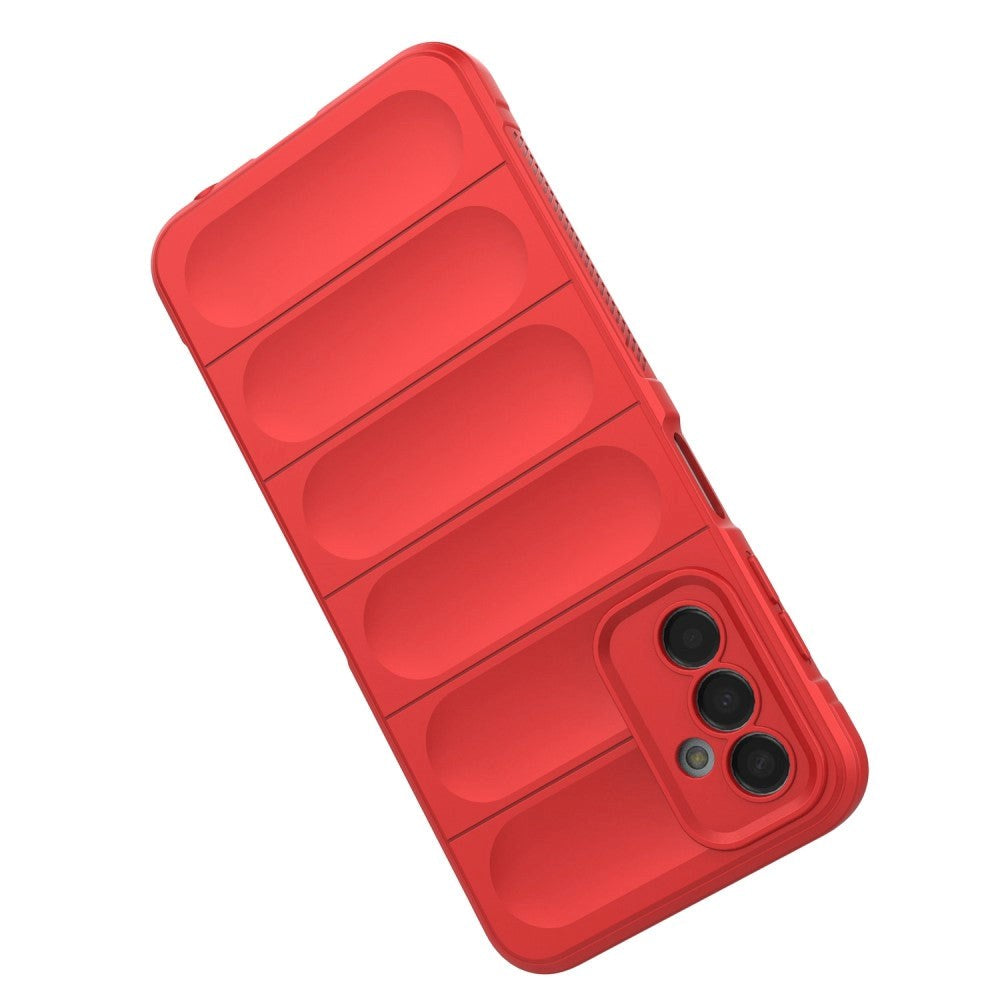 Samsung Galaxy M13 Fleksibelt Plastik Bagside Cover - Rød