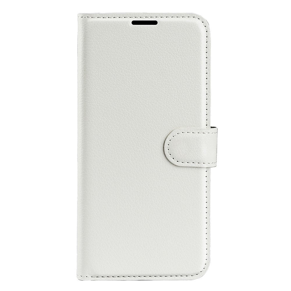 Xiaomi Poco F4 GT Litchi Læder Flip Cover m. Pung - Hvid