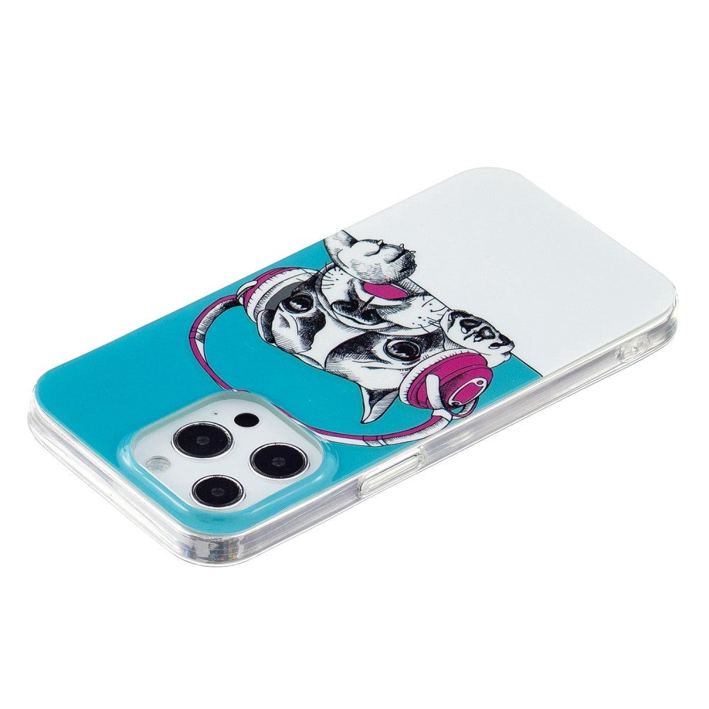 iPhone 14 Pro Fleksibelt TPU Plast Bagside Cover - Fransk Bulldog