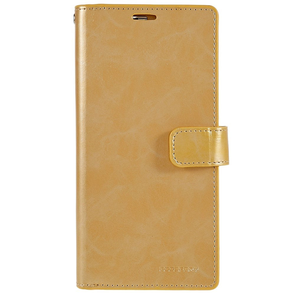 iPhone 14 Pro Max MERCURY GOOSPERY Mansoor Læder Cover m. Pung - Guld