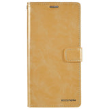 iPhone 14 Pro Max GOOSPERY Blue Moon Læder Flip Cover m. Pung - Guld