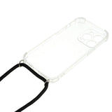 iPhone 14 Pro Fleksibelt Plastik Bagside Cover m. Snor / Strop - Gennemsigtig