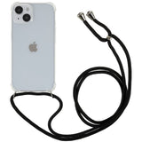 iPhone 14 Fleksibelt Plastik Bagside Cover m. Snor / Strop - Gennemsigtig
