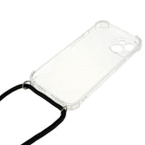 iPhone 14 Fleksibelt Plastik Bagside Cover m. Snor / Strop - Gennemsigtig