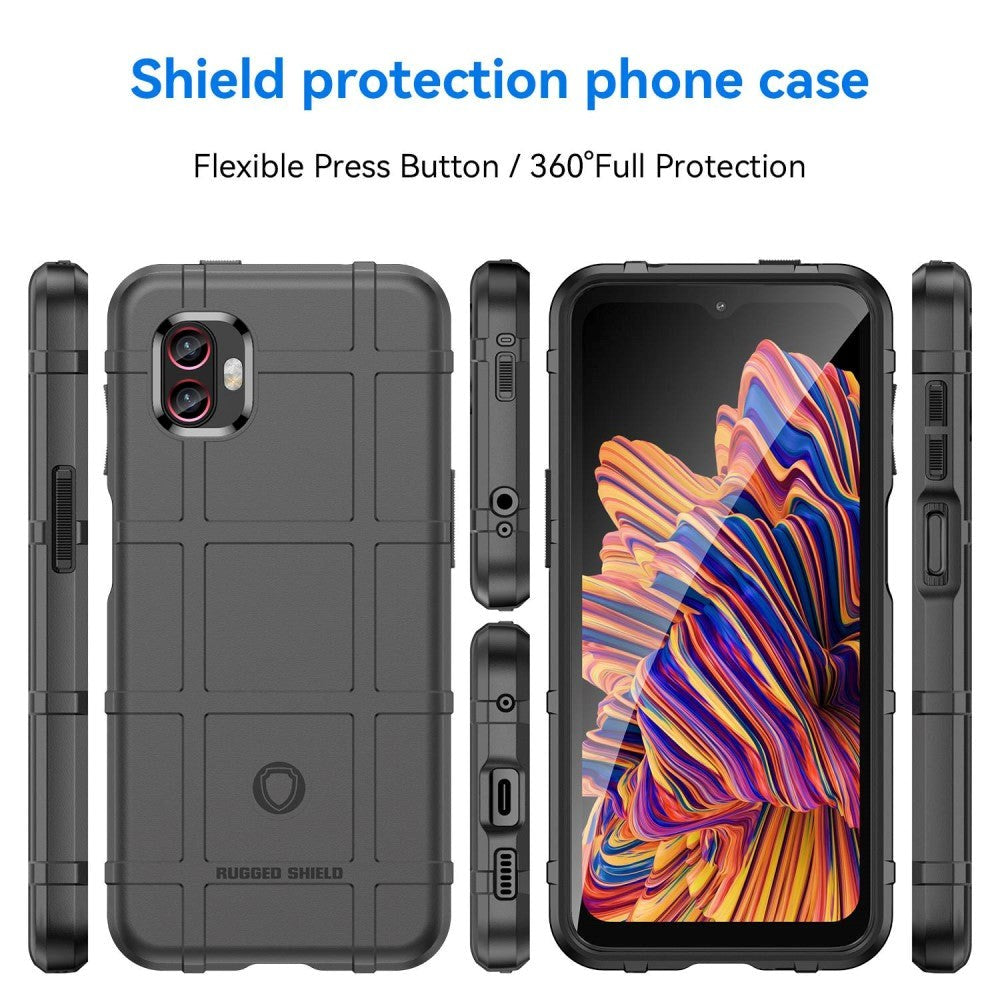 Samsung Galaxy XCover 6 Pro Rugged Shield Series Håndværker Bagside Cover - Sort