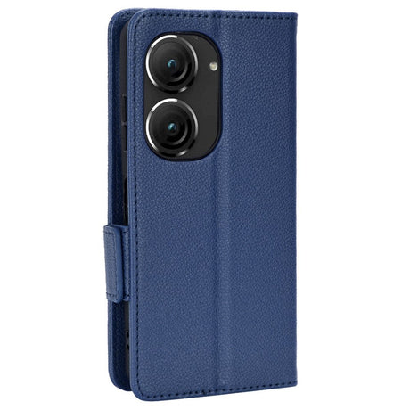 Asus Zenfone 10 / 9 Neutralt Læder Flip Cover m. Pung - Blå