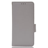 Asus Zenfone 10 / 9 Neutralt Læder Flip Cover m. Pung - Grå