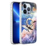 iPhone 14 Pro Fleksibel Plastik Cover m. Ring & Standerfunktion - Hval