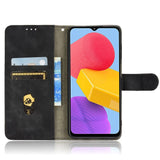 Samsung Galaxy M13 Læder Flip Cover m. Pung og Magnetisk Luk - Sort