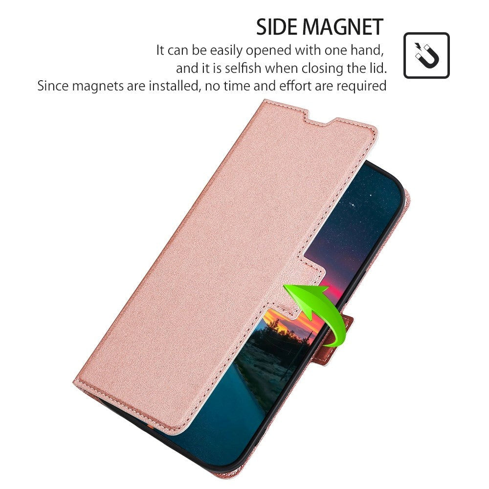 OnePlus 10T Flip Cover m. Kortholder & Ståfunktion - Rose Gold